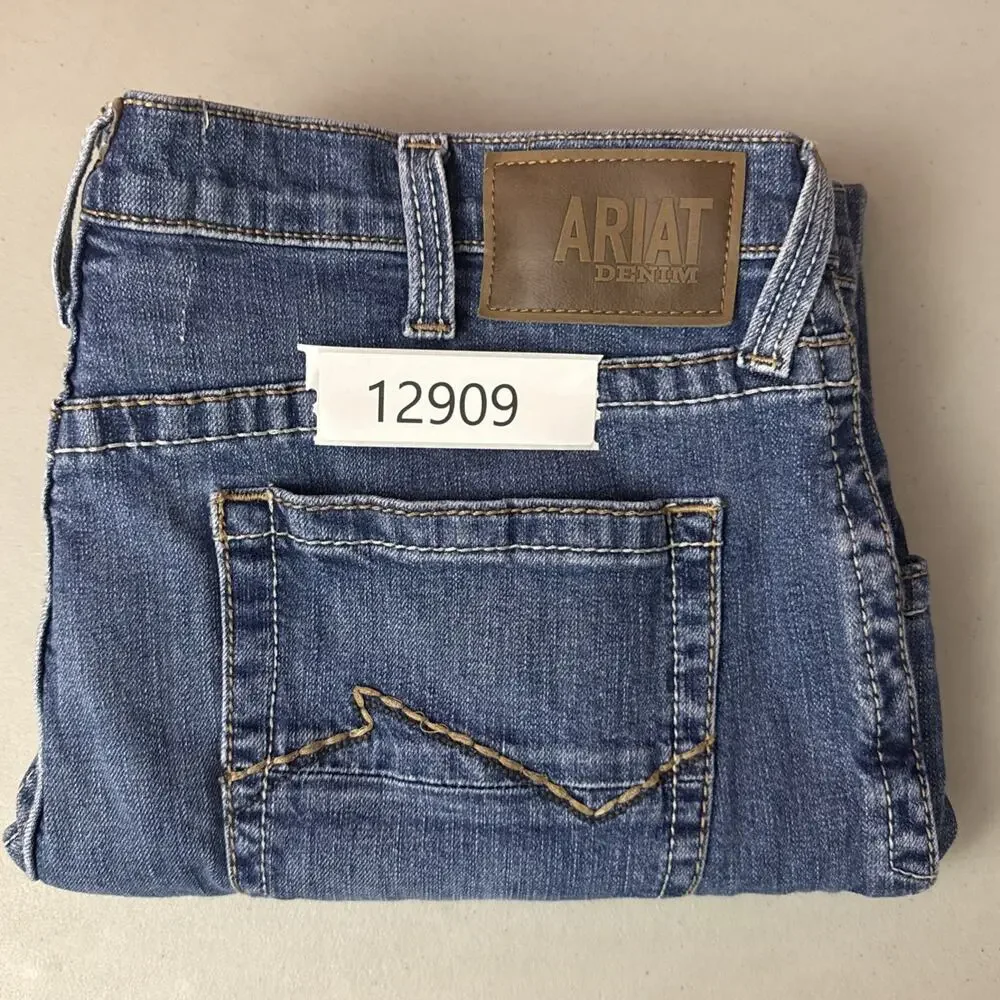 Ariat M4 Bootcut Jeans Mens 40x32 Blue Low Rise Stretch Denim